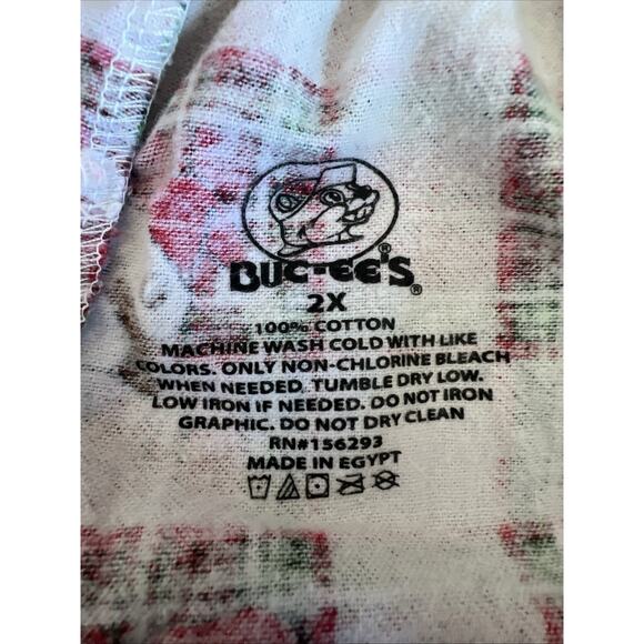 Buc-ee's Christmas Cotton Flannel Pajama Lounge Pants mens women XXL Pockets 2X - Picture 7 of 8